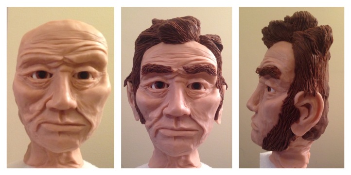 Abe abraham lincoln cake modeling chocolate step by step